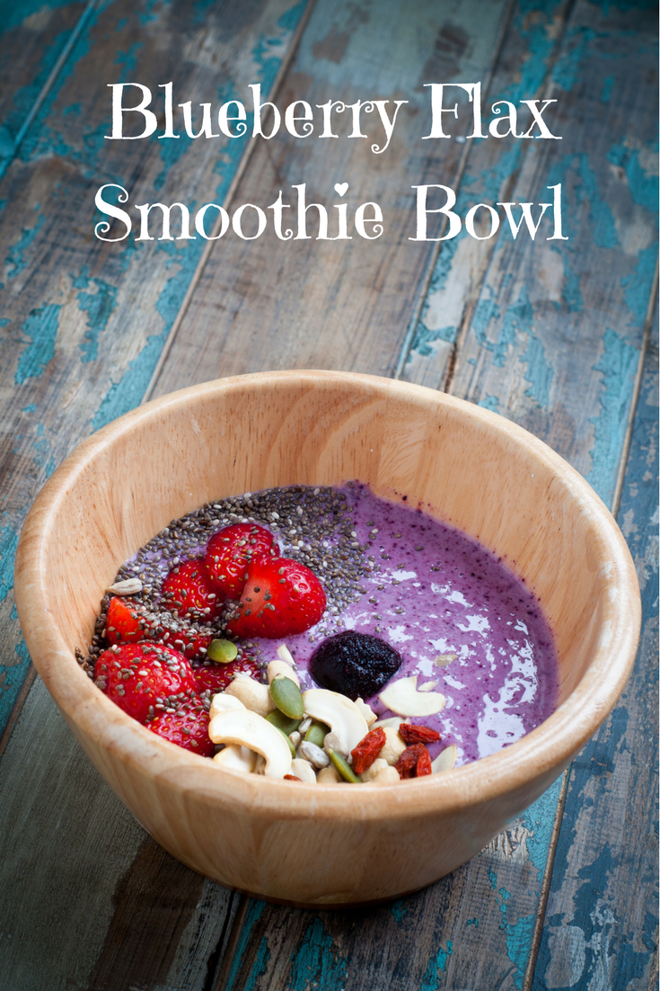 Blueberry Flax Smoothie Bowl Recipe
