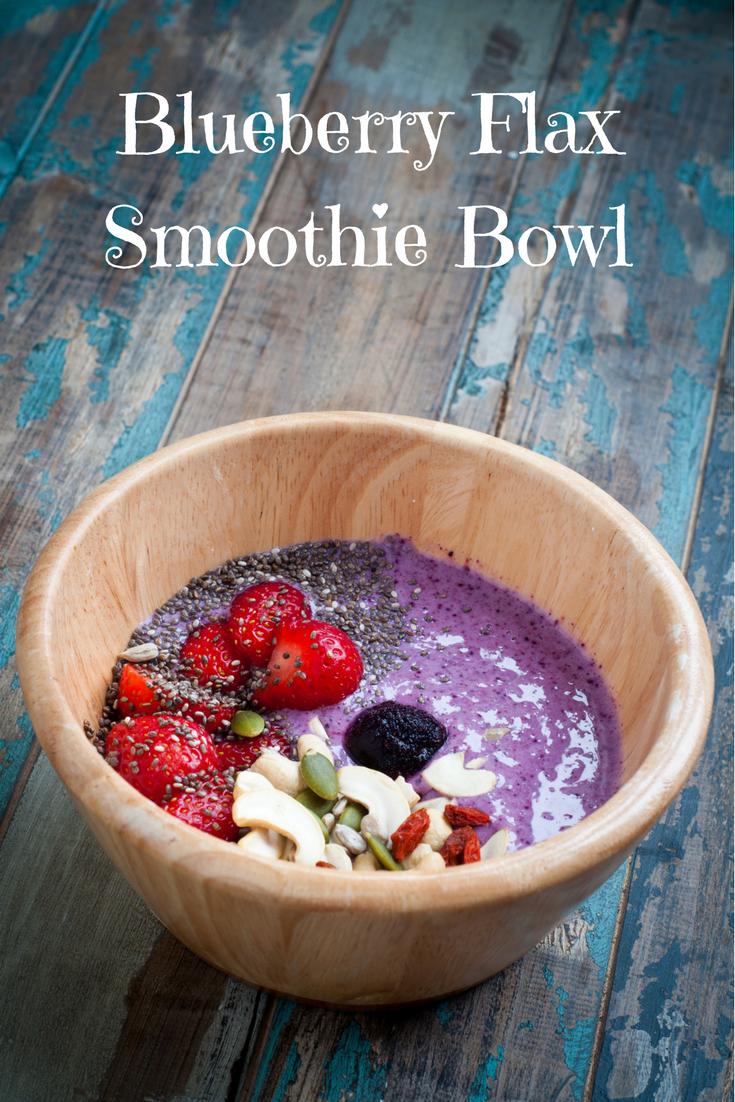 Blueberry Flax Smoothie Bowl