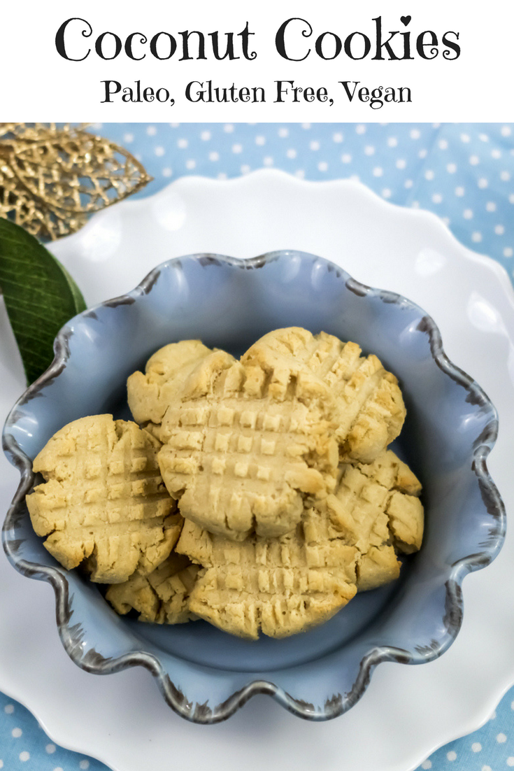 Coconut Cookies Paleo Gluten Free Vegan
