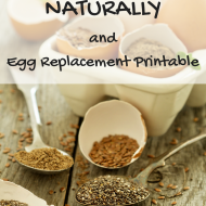 Going Eggless Naturally with Egg Substitute Printable