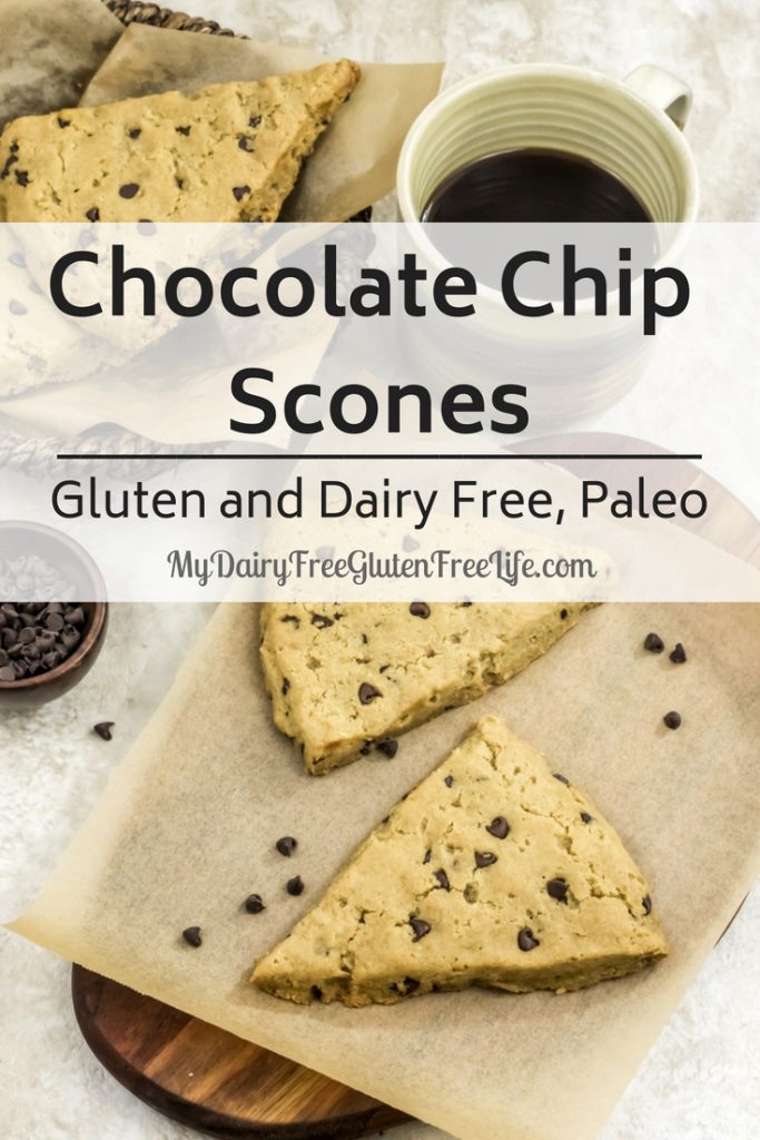 Chocolate Chip Scones Gluten and Dairy Free, Paleo