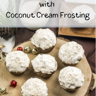 Eggnog Cupcakes with Coconut Cream Frosting