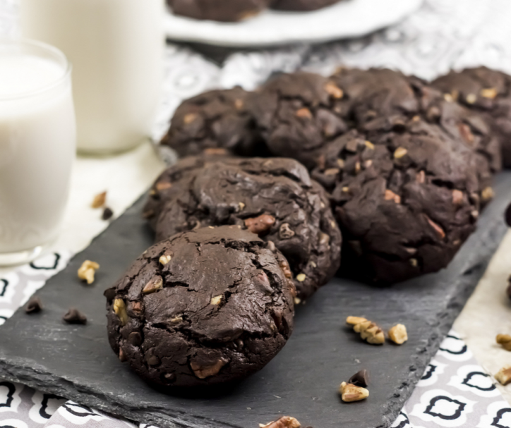 Flourless Mexican Dark Chocolate Cookies